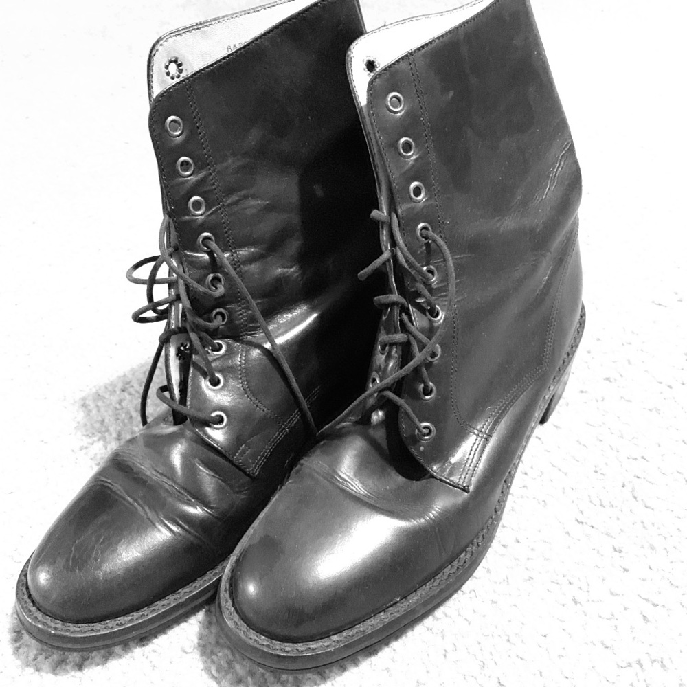 Vintage leather riding boots worn twice
